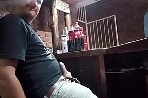 I give myself a handjob while at work