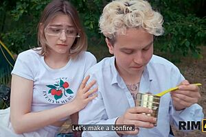 Rim4K Features Two Girls Sharing Cleanup in Outdoor Camping