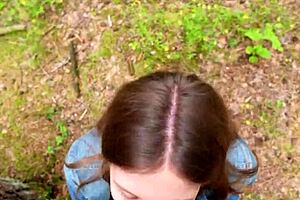 I Went For A Walk After Fucking At Home And Decided To Suck Him Off Again And Swallow Cum Outdoors