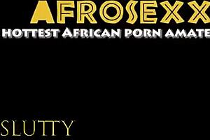 Ebony Teen with Thick Legs Riding Cock in Ghetto