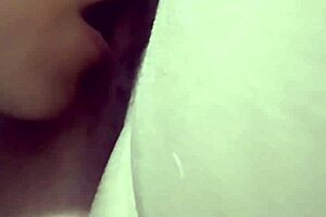 Licking a Mature Woman's Pussy in the Gym