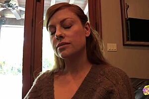 sexy redhead seduces her blonde friend gently