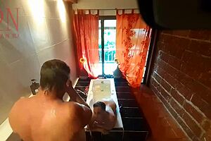 Watch housewife shave pussy in shower?