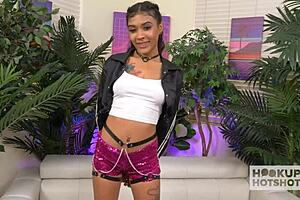 Skinny young latina reina hart gets fucked wet