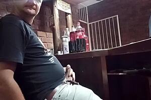 I give myself a handjob while at work