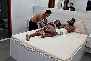 Milf Xandelle's First Porn Anal Cumshot Behind Scenes