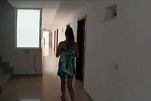 Sasha Bikeyeva Drives Ass Intensely in Mallorca Apartment Part 1