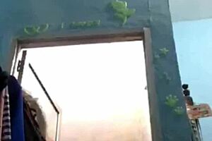 Indonesian Girl Taking Bath on Webcam with Teen Appeal