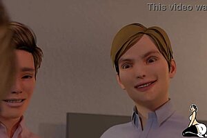 Freaky Guys Bust Loads On Sexy Big Booty Bitches In 3D Cartoon Anime