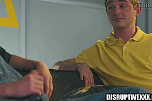 young guys in frat house