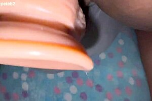 dildo in pussy of cute latina teen neighbor