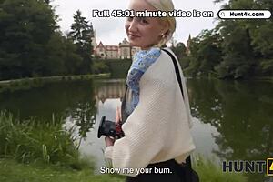 Hunt4K Cute Blonde Babe Daruma Rai Craves Huge Cock in Tight Pussy