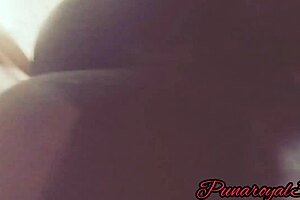 Sexy amateur teases with ass shaking on Halloween