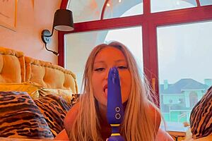 Russian Beauty Monika Fox Relaxes in Country House