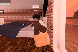Roblox Whore Gets Throat Fucked By Big Black Cock