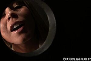 Nikki Delano teases Ralph Long with handjob and blowjob