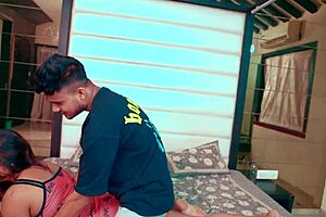 Desi milky bhabhi, get seduced by plumber boy's big cock! Quickie in missionary with cum in mouth and anal fingering.