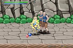 Pretty princess fucks soldiers in ailice hentai game