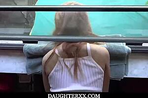 Stepdaughter Stuck In Window, Time To Fuck Her Hard