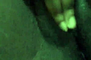 black wet pussy solo masturbation turns into creampie