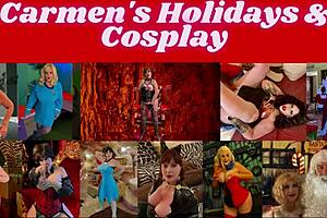 Granny Velma Dinkley in cosplay gets fingered hard, solving no mysteries here 😉