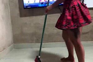 The Brunette Brazilian Latina Eagerly Gives A Blowjob And Rides In Cowgirl Position