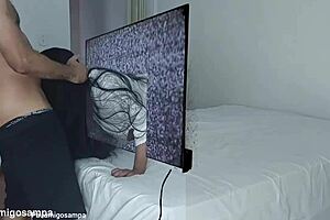 Samara Answers Halloween Call for Two Black Cocks