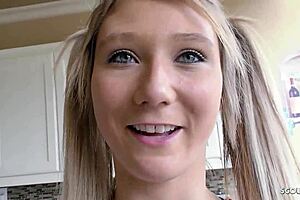 petite pigtails cheerleader step-daughter talks about her first time fuck after intense orgasm by older guy