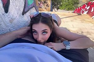 Cute teen rides in public car