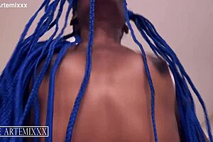 Artemixxx fucks Trixxie Morella's tiny ebony pussy.