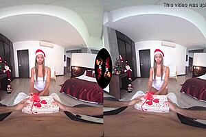 Tight teen 18+ has festive fun in reality!
