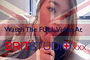 Hot british teen in uniform surprises with oral