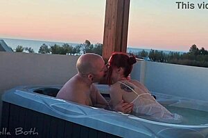 Hot Tub Blowjob Fun!