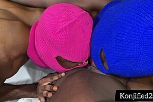 group of friends gathers for a homemade session with licking and bending over