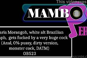 maria morangoh brazilian nymph encounters huge cock in dirty version