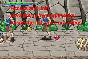 Pretty princess fucks soldiers in ailice hentai game