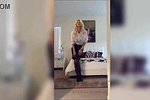 Why does brittany andrews masturbate with a strap-on?