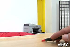 Unfathomable ass fucking session for sophisticated gay stud in contest