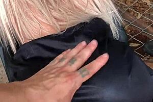 here, husband, enjoy this blonde sex doll with anal features