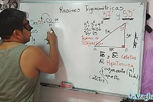 Student And Teacher Explore 53 Degree Triangle In Bedroom