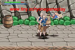 Pretty princess fucks soldiers in ailice hentai game