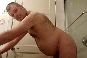 Nude Martin Lavallée Sodomizes Himself With Dildo In Bathroom