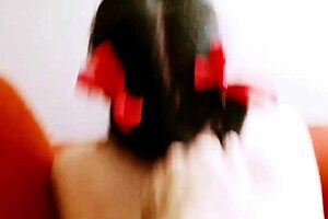 verification video with pigtails and stockings