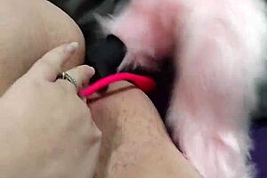watch the chubby milf get double penetration in her ass