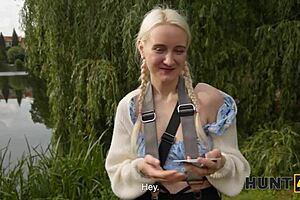 Hunt4K Cute Blonde Babe Daruma Rai Craves Huge Cock in Tight Pussy