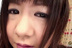 Petite Step-Sister Talks About Creampie Defloration In Bikini During Rough Jav Sex!