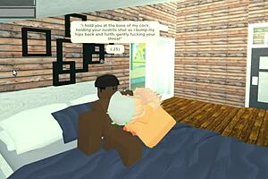 Roblox Whore Gets Throat Fucked By Big Black Cock