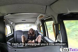 Big Juggs Woman Analyzed By Fake Driver For A Free Fare