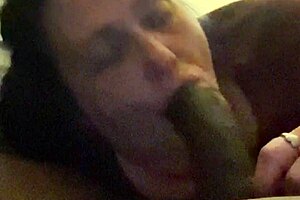 Mom's mouth feels amazing sucking my monster cock with deepthroat and ball licking!