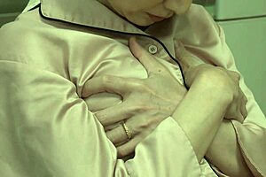 Reiko Seo gets intense creampie during close mating session.